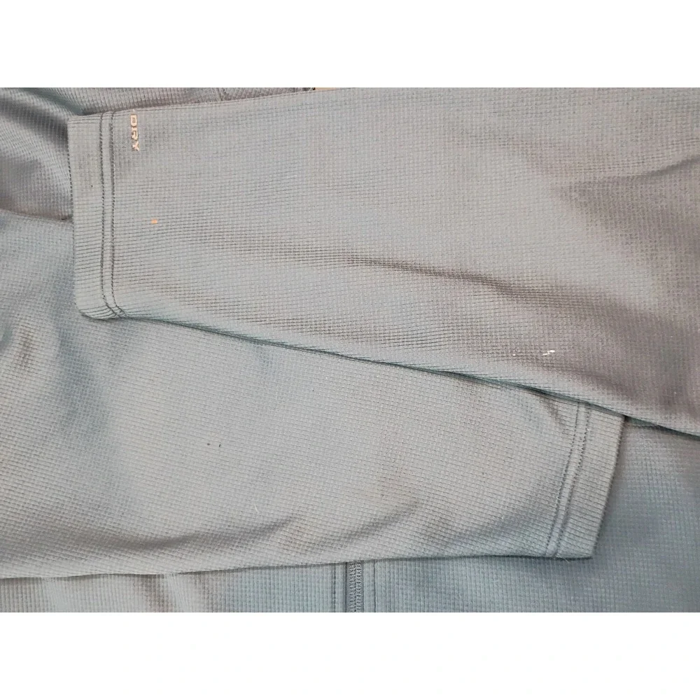 Columbia Omni-Dry Mens XL Full Zip Grid Fleece Jacket Teal Blue XM 6303